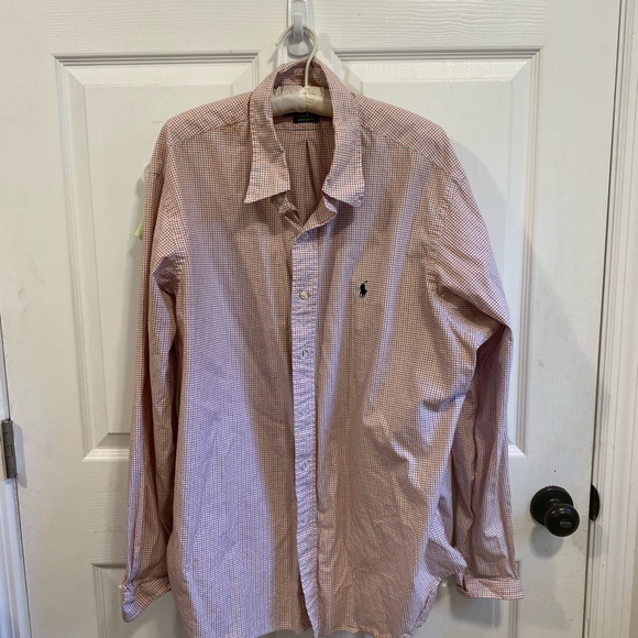 Ralph Lauren Men's Red Plaid Button Down Shirt - Picture 1 of 3